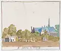 L'abbaye dans l'Atlas Shoemaker entre 1710 et 1735.