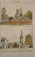 Atlas Schoemaker: Hollande du Sud, Rijnsburg (Andries Schoemaker vers 1710 - 1735).