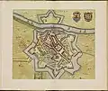 Plan de la ville de Tholen fin du XVIIe&nbsp;siècle.
