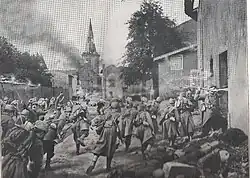 Attaque du 1er&nbsp;régiment d'infanterie en 1914