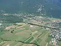 Prairies de fauche dans la vallée de l'Eau Morte près d'Annecy.
