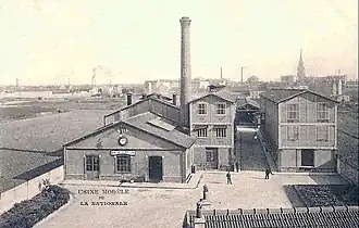 L'Usine de la Nationale au début du XXe&nbsp;siècle.