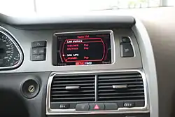 Système d'infodivertissement Audi MMI dans le Q7