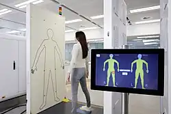 Images d'un scanner corporel à ondes millimétriques