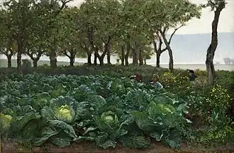 Enfants jouant dans un jardin, August Malmström