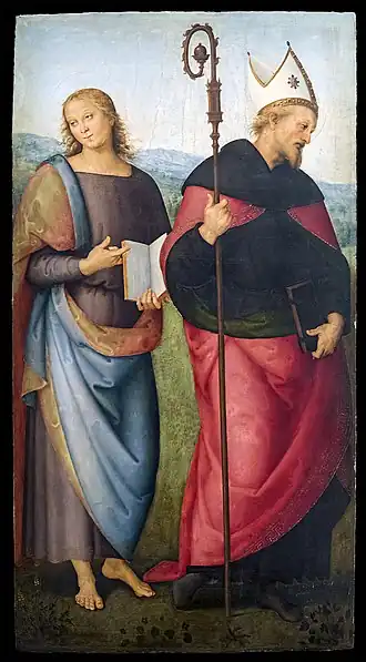 Saint Jean l'Évangéliste et Saint Augustin (1512-1523).
