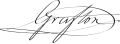 Signature de Augustus FitzRoy