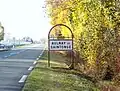 Le panneau d'entrée en provenance de La Villedieu sur la D 950.