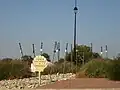 L'entrée d'Aulnay par la D 133 en provenance de Néré.