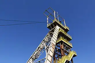 Chevalement de la mine d'Aumetz.
