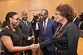 Avec Aurélie Adam Soulé & Michaelle Jean.