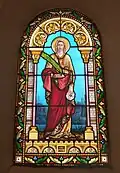 Vitrail représentant sainte Ruffine.