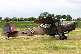 Vue de l'avion.