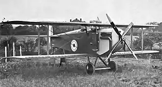 Vue de l'avion.
