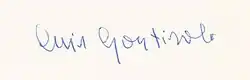 Signature de Luis Goytisolo