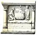 Autel d'Avenas, côté de l'épître.