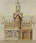 Autel de la chapelle des Dames de Marie à Saint-Josse-Ten-Noode, projet de Lucien Francois