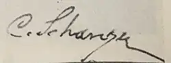 signature de Carlo Schanzer
