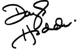 signature de Dayle Haddon