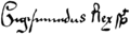 Signature de Sigismond Ier