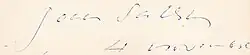 Signature de Joan Sales i Vallès