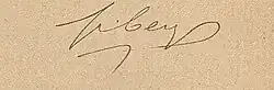 Signature de Paul Bergue