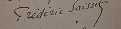 signature de Frédéric Saisset