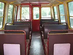 Intérieur d'un Billard A&nbsp;150&nbsp;D8 de 1959 du Chemin de fer de La Réunion.
