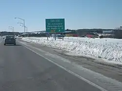 Échangeur avec l'A-20 à Saint-Alexandre-de-Kamouraska.