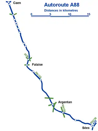 Carte de la route.