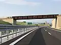 Superstrada Pedemontana Veneta relie la sortie "Montecchio" sur l'Autoroute A4 "Serenissima" - A31 "Val d'Astico" - Bassano del Grappa - A27, seule Superstrada à péage classée Autoroute "B".