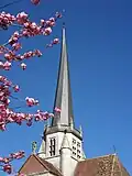Le clocher tors de l'église Notre-Dame.