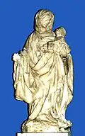 La Vierge au raisin. Sculpture bourguignonne du XVe&nbsp;siècle attribuée à Claus de Werve.