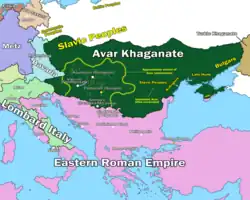 Une carte de la région balkanique