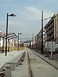 Section à voie unique sur l'avenue Vivar-Tellez.