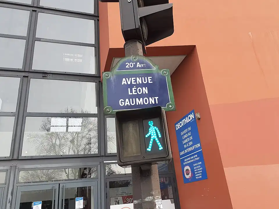 Plaque de l'avenue.