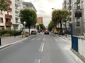 L'avenue en octobre 2020.