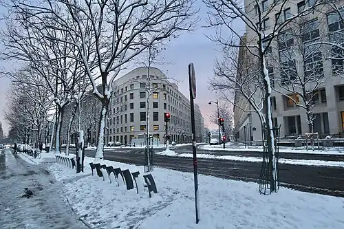 Sous la neige.