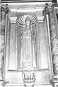 Statue du XVe siècle représentant saint Louis d'Anjou, église de Carcenac.
