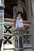 Notre-Dame d'Avioth, une des rares vierges noires du nord-est de la France.