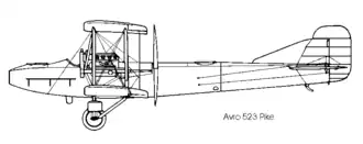 Vue de l'avion.