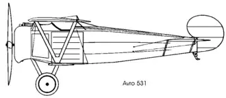 Vue de l'avion.