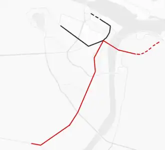 Voir la carte de la ligne.