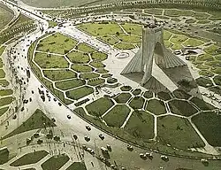 Le square Azadi en 1971.