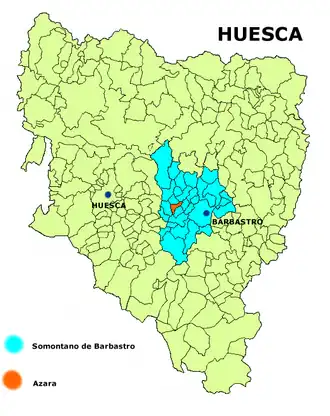 Localisation de Azara