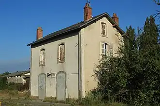 La gare avant sa destruction.