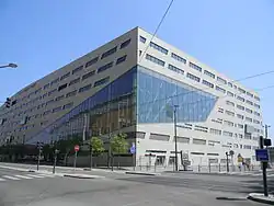 Le siège du Conseil régional d'Auvergne-Rhône-Alpes situé dans le quartier