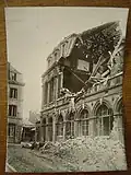 Bâtiment d'internat endommagé
