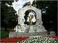 Le monument Johann-Strauss au Stadtpark de Vienne.