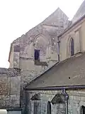 Salle à l'étage de la chapelle nord, vue depuis l'ouest.